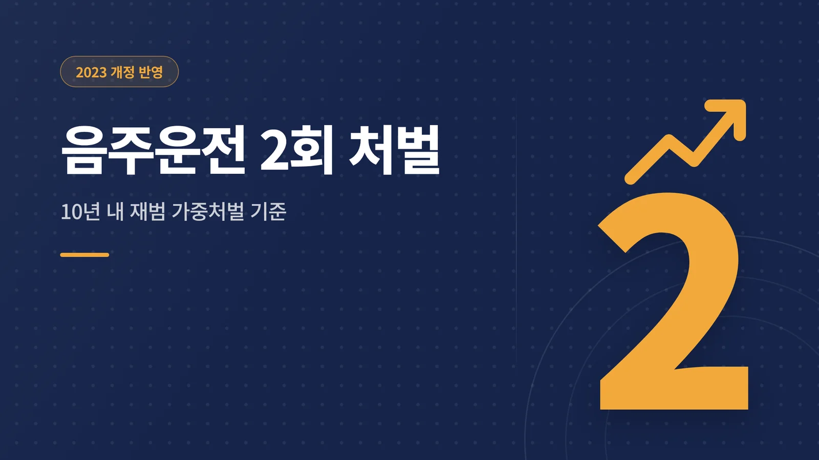 음주운전 2회 처벌