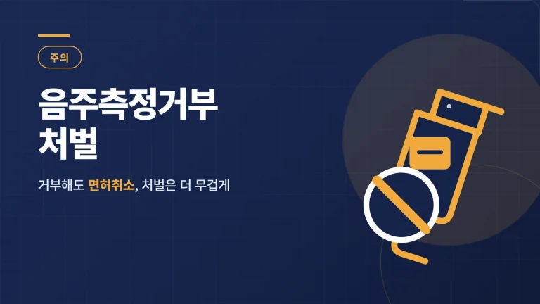 음주측정거부 처벌